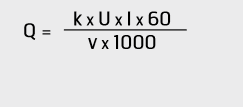 Heat input formula